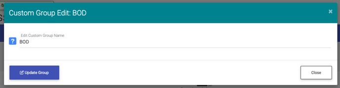 Edit custom group name